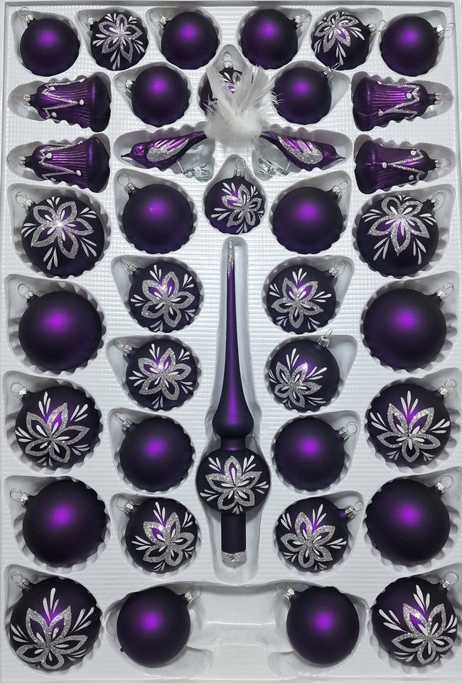 Lauschaer Glas Christbaumschmuck mundgeblasenes Christbaumschmucksortiment 39 Teile Lauschaer Glas Christbaumschmuck mundgeblasenes Christbaumschmucksortiment 39 Teile von Lauschaer Glas