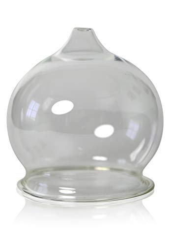 Lauschaer Glas Feuer-Schröpfgläser einfach d Kugel ca.35mm -80 mm mundgeblasen,handgeformt, Schröpfglas, Schröpfgläser, Original (80mm) von Lauschaer Glas