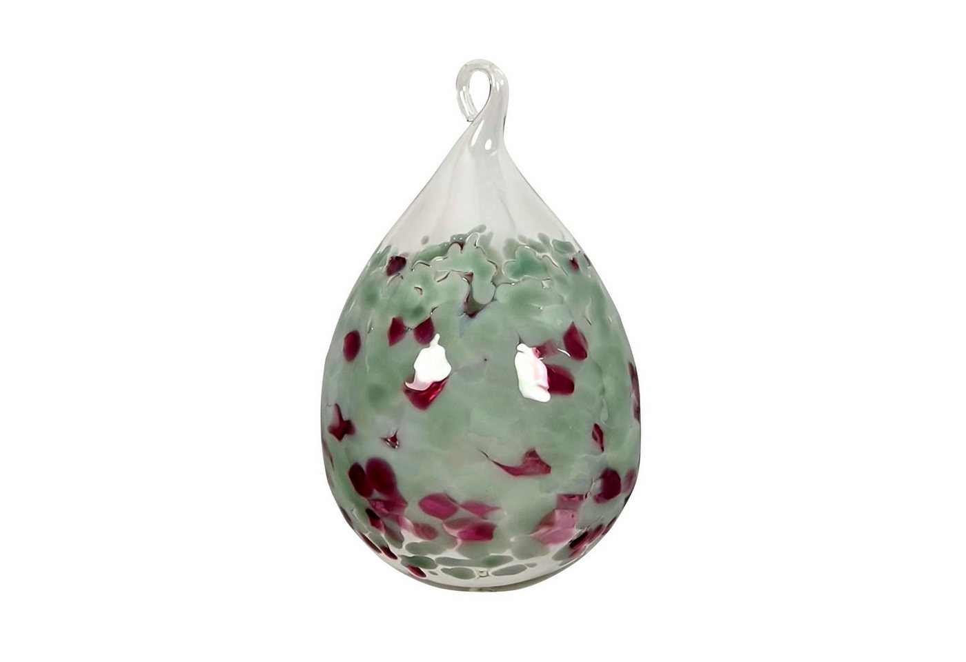 Lauschaer Glas Hängedekoration Osterei bzw. Ostereier aus Glas mundgeblasen handgeformt groß (1 St), aus mundgeblasenem Glas von Lauschaer Glas
