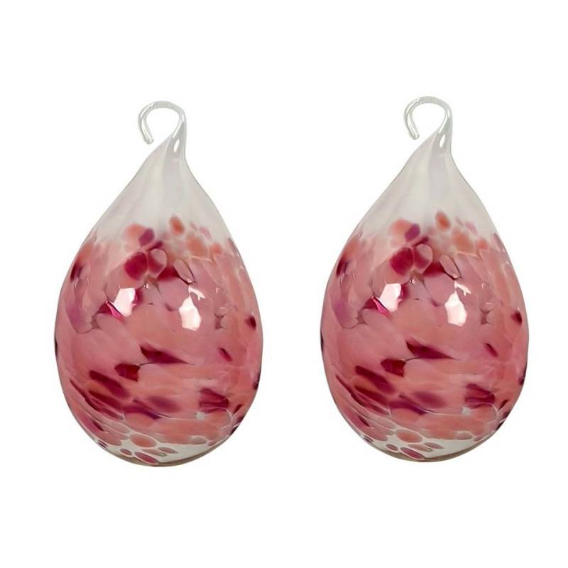 Lauschaer Glas Hängedekoration Osterei bzw. Ostereier aus Glas mundgeblasen handgeformt groß (2 St), aus mundgeblasenem Glas von Lauschaer Glas