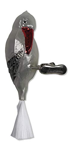 Lauschaer Glas Storch Christbaumschmuck mundgeblasen,handdekoriert Original von Lauschaer Glas