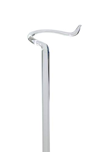 Orchideenstab Blumenstab Blumenhalter aus Glas Spitze kristall 3 x 23 cm handgeformt Lauschaer Glas das Original von Lauschaer Glas