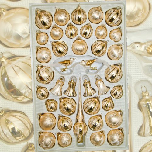 Baumkugelsortiment Tradition - Baumschmuckset 39 Teile von Lauschaer Glaskunst