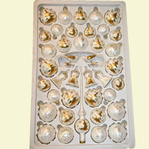 Baumkugelsortiment Märchenzeit - Baumschmuck Set 39 Teile von Lauschaer Glaskunst
