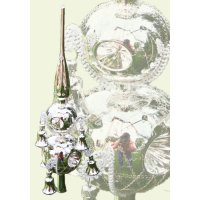 Lauschaer Glaskunst-Christbaumspitzen Christbaumspitze Old Germany-Duo (Silber) von Lauschaer Glaskunst-Christbaumspitzen