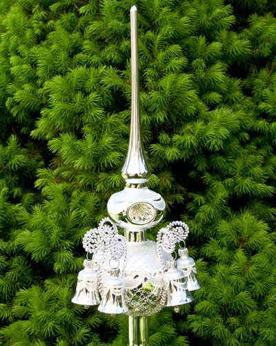 Lauschaer Glaskunst-Christbaumspitzen Christbaumspitze Old Lauscha (Silber) von Lauschaer Glaskunst-Christbaumspitzen