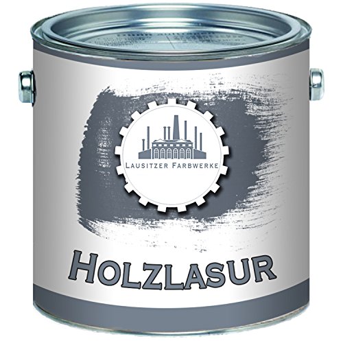 Lausitzer Farbwerke Holzlasur traditionelles Terrassenöl Holzschutzlasur Holzschutzanstrich Spezial-Lasur (1 L, Eiche Hell) von Lausitzer Farbwerke