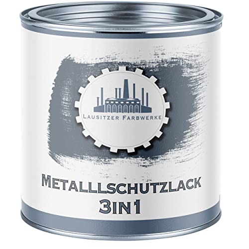 Lausitzer Farbwerke Metallschutzfarbe 3in1 Metallschutzlack 3-in-1 du sparst dir Anti-Rost-Produkte Metallfarbe Metalllack Farbe Metall Stahl Eisen Zink Aluminium (2,5 L, Schokoladenbraun (RAL 8017)) von Hamburger Lack-Profi