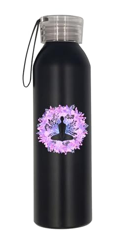 Hatha Yoga Flexibility Purple Mind Wasserflasche Isolierte Flasche Edelstahl Wasserflasche Hatha Yoga Flexibility Purple Mind Wasserflasche Isolierte Flasche Edelstahl Wasserflasche von Lauthings