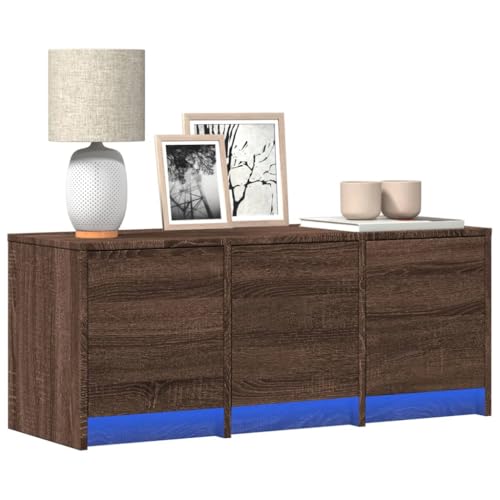 Furniture Item Home TV Schrank mit LED Braun Eiche 97x34x40 cm Holz-Möbel Furniture Item Home TV Schrank mit LED Braun Eiche 97x34x40 cm Holz-Möbel von Lauuoeriau