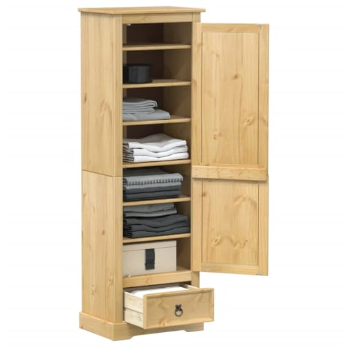 Haus & Garten, Möbel-Warderobe Corona 55x38x170 cm Massivholz Kiefer von Lauuoeriau