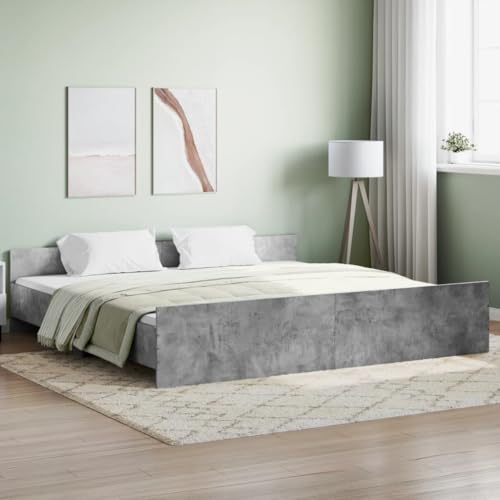 Home & Garden Möbel-Bettgestell ohne Matratze Beton Grau 180x200 cm Super King Home & Garden Möbel-Bettgestell ohne Matratze Beton Grau 180x200 cm Super King von Lauuoeriau