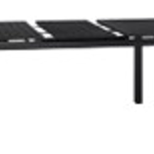 Lauuoeriau Ausziehbarer Gartentisch Anthrazit (140-210) x90x73cm Stahl Outdoor Outdoor Tische von Lauuoeriau