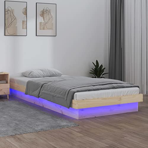 Lauuoeriau Furniture Item Home LED Bettgestell ohne Matratze Einzel Massivholz-Möbel Lauuoeriau Furniture Item Home LED Bettgestell ohne Matratze Einzel Massivholz-Möbel von Lauuoeriau