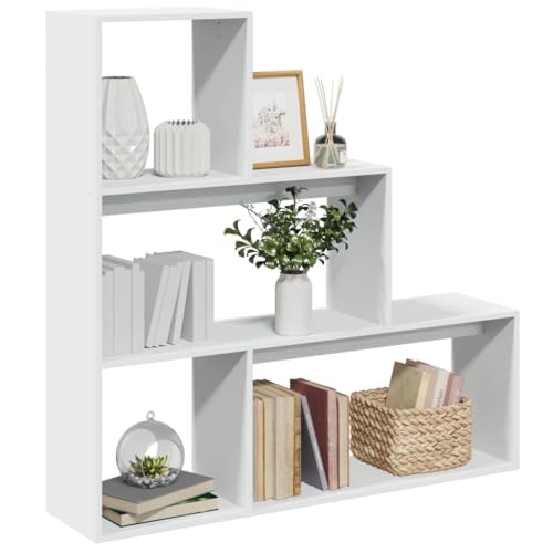 Lauuoeriau Furniture Item Home Raumteiler Bücherregal 3-stöckig weiß 123x29x123cm Holz-Möbel Lauuoeriau Furniture Item Home Raumteiler Bücherregal 3-stöckig weiß 123x29x123cm Holz-Möbel von Lauuoeriau