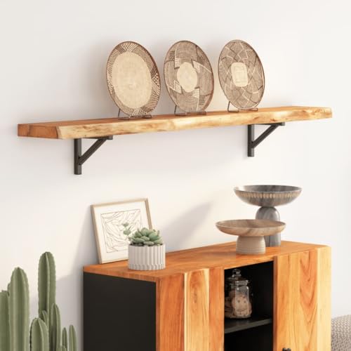 Lauuoeriau Furniture Item Home Wandregal 140 x 20 x 2,5 cm rechteckig Massivholz Akazie Wohnkanten-Möbel Lauuoeriau Furniture Item Home Wandregal 140 x 20 x 2,5 cm rechteckig Massivholz Akazie Wohnkanten-Möbel von Lauuoeriau