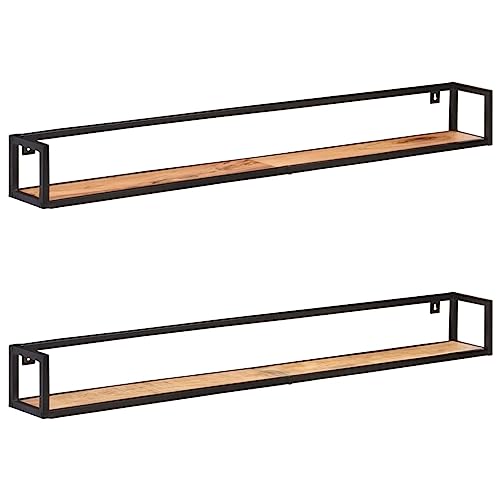 Lauuoeriau Furniture Item Home Wandregal 2 Stück 160 cm Akazienholz massiv Möbel Lauuoeriau Furniture Item Home Wandregal 2 Stück 160 cm Akazienholz massiv Möbel von Lauuoeriau