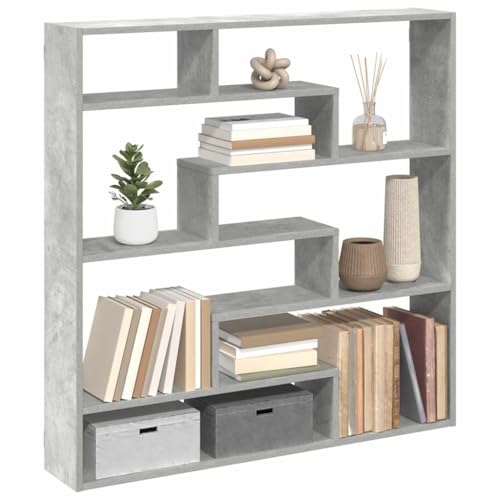Lauuoeriau Furniture Item Home Wandwürfelregal 7 Fächer Beton Grau Holz-Möbel von Lauuoeriau