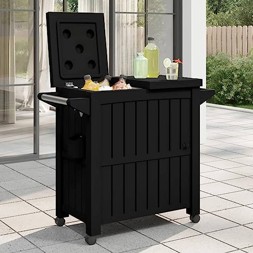 Lauuoeriau Haus & Garten, Möbel, 3-in-1-Servierwagen, Polypropylen, Schwarz Lauuoeriau Haus & Garten, Möbel, 3-in-1-Servierwagen, Polypropylen, Schwarz von Lauuoeriau