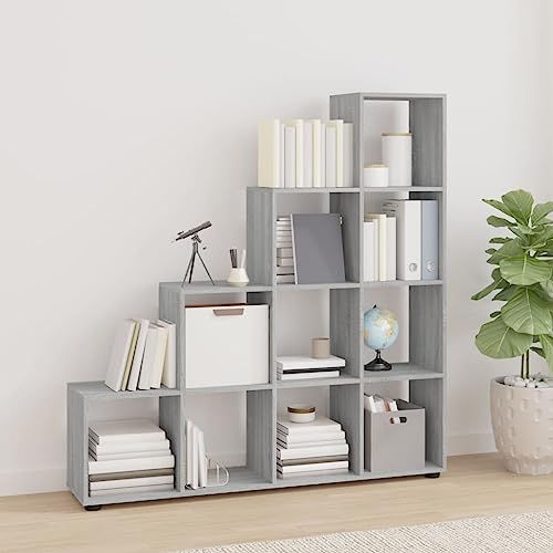 Lauuoeriau Haus & Garten, Möbel, Treppenhaus, Bücherregal, Grau, Sonoma, 142 cm, Holzwerkstoff Lauuoeriau Haus & Garten, Möbel, Treppenhaus, Bücherregal, Grau, Sonoma, 142 cm, Holzwerkstoff von Lauuoeriau