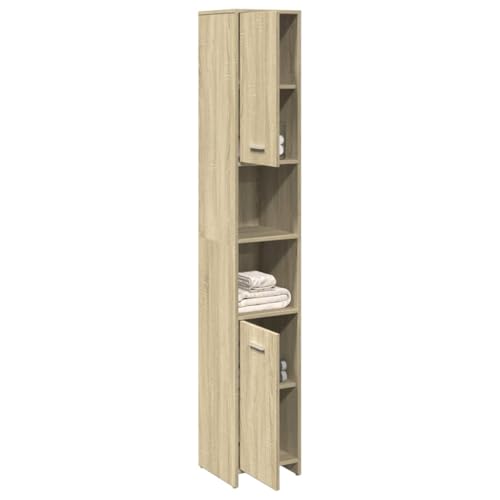Lauuoeriau Haus & Garten, Möbel-Badschrank, Sonoma-Eiche, 30 x 30 x 183,5 cm, Holzwerkstoff Lauuoeriau Haus & Garten, Möbel-Badschrank, Sonoma-Eiche, 30 x 30 x 183,5 cm, Holzwerkstoff von Lauuoeriau