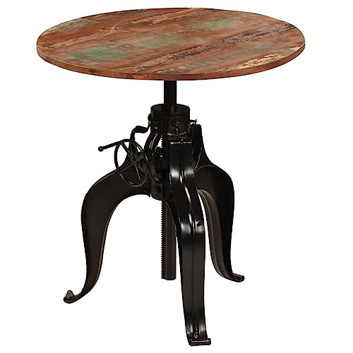 Lauuoeriau Haus & Garten, Möbel-Bartisch, massives Altholz, 75 x (76-110) cm von Lauuoeriau