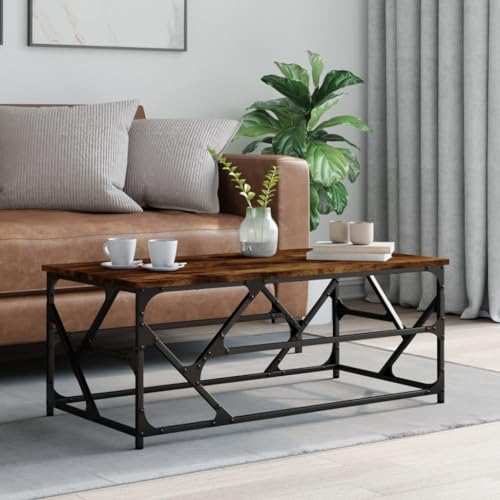 Lauuoeriau Haus & Garten, Möbel-Coffee Tisch, Raucheiche, 100 x 50 x 40 cm, Holzwerkstoff von Lauuoeriau