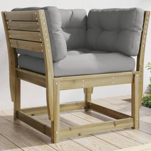 Lauuoeriau Haus & Garten, Möbel-Garten-Sofa-Armlehne mit Kissen, imprägniertes Holz, Kiefer Lauuoeriau Haus & Garten, Möbel-Garten-Sofa-Armlehne mit Kissen, imprägniertes Holz, Kiefer von Lauuoeriau