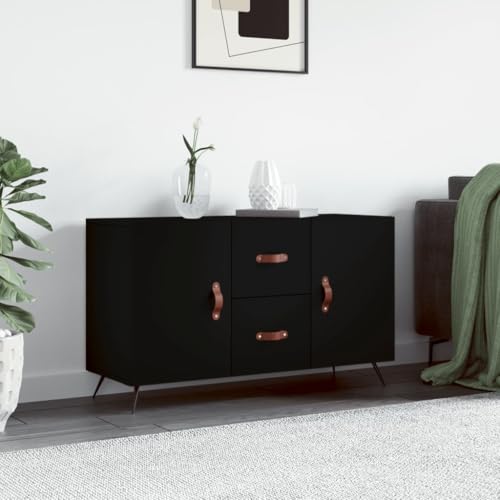 Lauuoeriau Haus & Garten, Möbel-Sideboard, schwarz, 100 x 36 x 60 cm, Holzwerkstoff von Lauuoeriau
