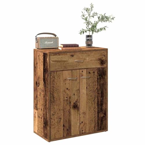 Lauuoeriau Haus & Garten, Möbel-Sideboard Altes Holz 60x30x75 cm Holzwerkstoff von Lauuoeriau