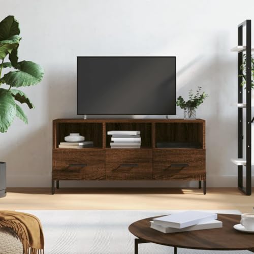Lauuoeriau Haus & Garten, Möbel-TV-Schrank, Braun Eiche, 102 x 36 x 50 cm, Holzwerkstoff Lauuoeriau Haus & Garten, Möbel-TV-Schrank, Braun Eiche, 102 x 36 x 50 cm, Holzwerkstoff von Lauuoeriau