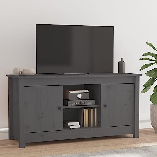 Lauuoeriau Haus & Garten, Möbel-TV-Schrank, grau, 103 x 36,5 x 52 cm, Massivholz Kiefer Lauuoeriau Haus & Garten, Möbel-TV-Schrank, grau, 103 x 36,5 x 52 cm, Massivholz Kiefer von Lauuoeriau