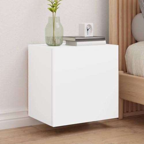 Lauuoeriau Haus & Garten, Möbel-TV-Wandschränke, 2 Stück, weiß, 40,5 x 30 x 40 cm, Holzwerkstoff von Lauuoeriau