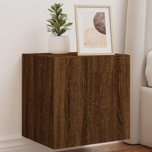 Lauuoeriau Haus & Garten, Möbel-TV-Wandschränke mit LED-Lichtern, 2 Stück, Braun Eiche, 40,5 x 35 x 40 cm Lauuoeriau Haus & Garten, Möbel-TV-Wandschränke mit LED-Lichtern, 2 Stück, Braun Eiche, 40,5 x 35 x 40 cm von Lauuoeriau