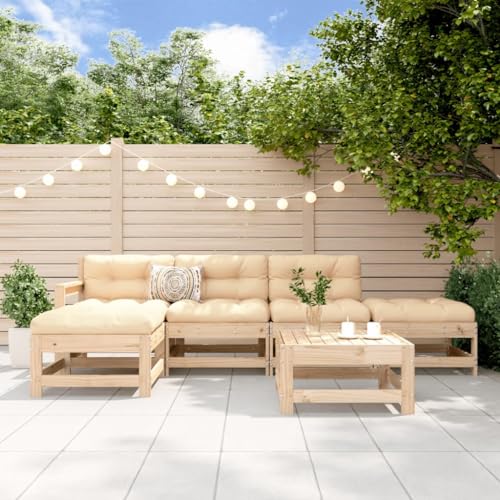 Lauuoeriau Haus & Garten, Möbel: 6-teiliges Garten-Lounge-Set, Massivholz, Kiefer Lauuoeriau Haus & Garten, Möbel: 6-teiliges Garten-Lounge-Set, Massivholz, Kiefer von Lauuoeriau