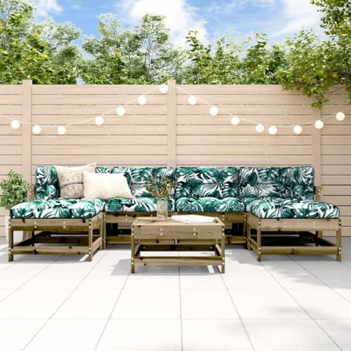 Lauuoeriau Haus & Garten, Möbel: 7-teiliges Garten-Lounge-Set, imprägniertes Holz, Kiefer Lauuoeriau Haus & Garten, Möbel: 7-teiliges Garten-Lounge-Set, imprägniertes Holz, Kiefer von Lauuoeriau
