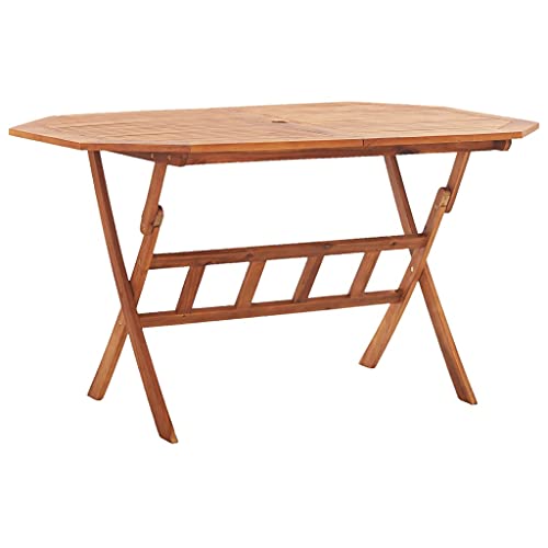Lauuoeriau Haus & Garten Möbel Klapptisch Gartentisch 135x85x75cm Akazienholz massiv von Lauuoeriau
