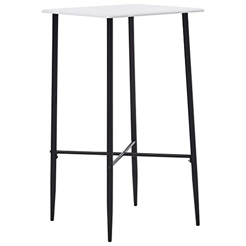 Lauuoeriau Home & Garden,Furniture Bartisch Weiß 60x60x111cm MDF Lauuoeriau Home & Garden,Furniture Bartisch Weiß 60x60x111cm MDF von Lauuoeriau
