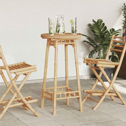 Lauuoeriau Home & Garden,Furniture-Outdoor Bartisch rund 55x100cm Bambus Lauuoeriau Home & Garden,Furniture-Outdoor Bartisch rund 55x100cm Bambus von Lauuoeriau