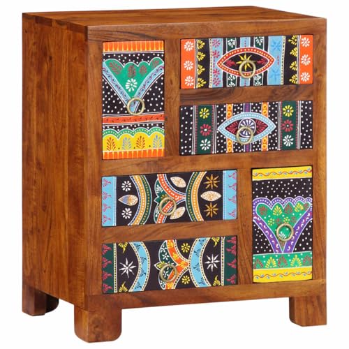 Lauuoeriau Home & Garden,Möbel-Sideboard Multicolor 50x35x60 Massivholz Akazie Lauuoeriau Home & Garden,Möbel-Sideboard Multicolor 50x35x60 Massivholz Akazie von Lauuoeriau
