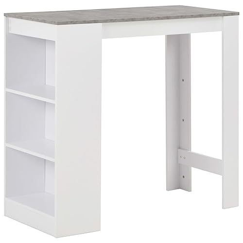 Lauuoeriau Home & Garden Möbel-Bartisch mit Ablage, Weiß, 110 x 50 x 103 cm Lauuoeriau Home & Garden Möbel-Bartisch mit Ablage, Weiß, 110 x 50 x 103 cm von Lauuoeriau