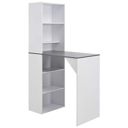 Lauuoeriau Home & Garden Möbel-Bartisch mit Schrank, Weiß, 115 x 59 x 200 cm Lauuoeriau Home & Garden Möbel-Bartisch mit Schrank, Weiß, 115 x 59 x 200 cm von Lauuoeriau