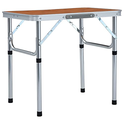 Lauuoeriau Home & Garden Möbel Klapptisch Campingtisch Aluminium 60x45cm von Lauuoeriau
