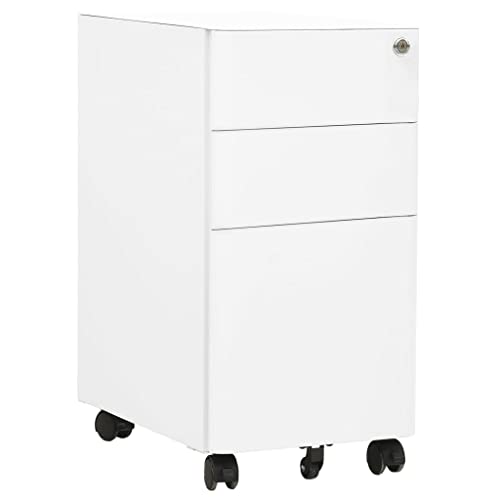 Lauuoeriau Home & Garden Möbel-Mobiler Aktenschrank, weiß, 30 x 45 x 59 cm, Stahl Lauuoeriau Home & Garden Möbel-Mobiler Aktenschrank, weiß, 30 x 45 x 59 cm, Stahl von Lauuoeriau