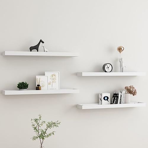 Lauuoeriau Möbelartikel Home Loggia Wandregale 4 Stück Weiß 80x15x4 cm MDF-Möbel Lauuoeriau Möbelartikel Home Loggia Wandregale 4 Stück Weiß 80x15x4 cm MDF-Möbel von Lauuoeriau