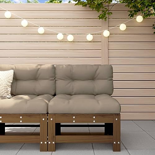 Lauuoeriau Möbelartikel Home Mittelsofa mit Kissen braun Massivholz Kiefer Möbel Lauuoeriau Möbelartikel Home Mittelsofa mit Kissen braun Massivholz Kiefer Möbel von Lauuoeriau