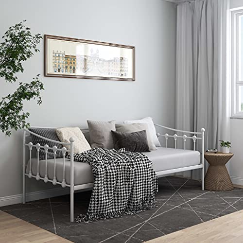 Lauuoeriau Möbelartikel Home Schlafsofa Bettgestell ohne Matratze Weiß Metall 90x200 cm Möbel Lauuoeriau Möbelartikel Home Schlafsofa Bettgestell ohne Matratze Weiß Metall 90x200 cm Möbel von Lauuoeriau