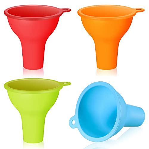 Lauwell Silikon-Trichter, 4 Stück, breite Öffnung, Trichter, flexibles Gewürz-Saucen-Konserven-Set für Zuhause, Restaurant, Küche, Quetschflaschen, Gläser, Dosen, 8,1 x 2,5 cm Lauwell Silikon-Trichter, 4 Stück, breite Öffnung, Trichter, flexibles Gewürz-Saucen-Konserven-Set für Zuhause, Restaurant, Küche, Quetschflaschen, Gläser, Dosen, 8,1 x 2,5 cm von Lauwell