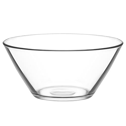 Vega - Salatschüssel/Rührschüssel aus Glas - ideal als Servierschale für Pasta/Popcorn - 2,2 Liter von Lav