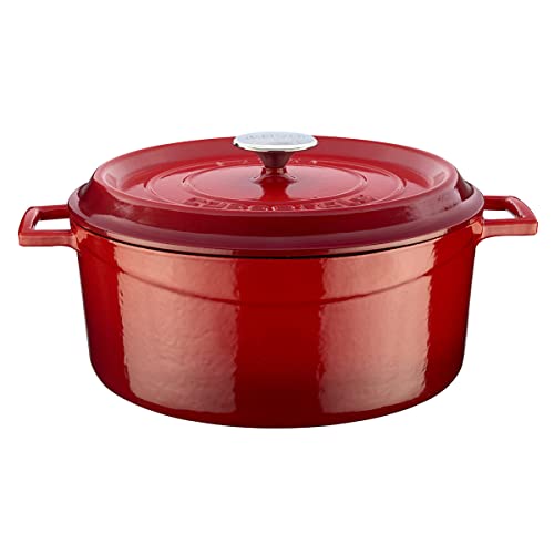 CASSEROLE ROND 280 MM 6.70 LTR LVYTC28K2R RED/BLACK von Lava Cookware